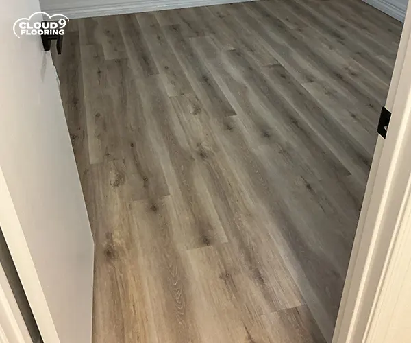 Laminate flooring installation